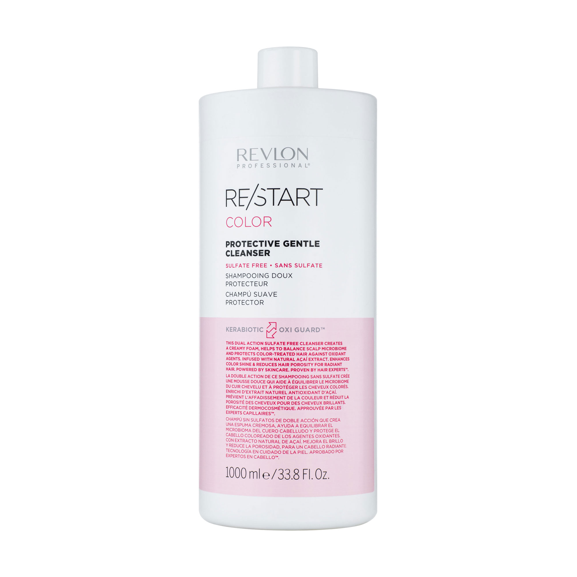 Безсульфатний шампунь Revlon Professional Restart Color Protective Gentle Cleanser для фарбованого волосся, 1 л